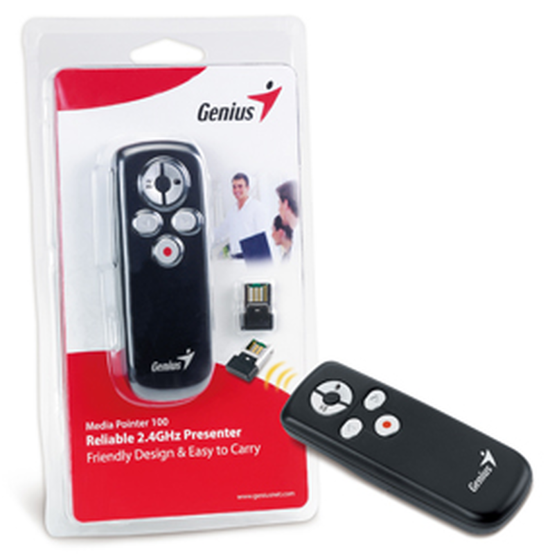 Genius wireless laser presenter media pointer 100, , medium-null