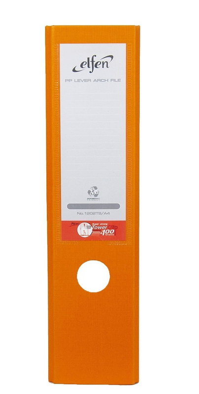 Elfen file plastic super strong a4 75mm orange 0501, , medium-null