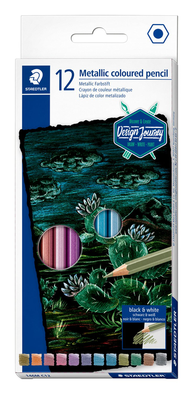 Product image: Staedtler 12 metallic coloured pencil, , medium-null
