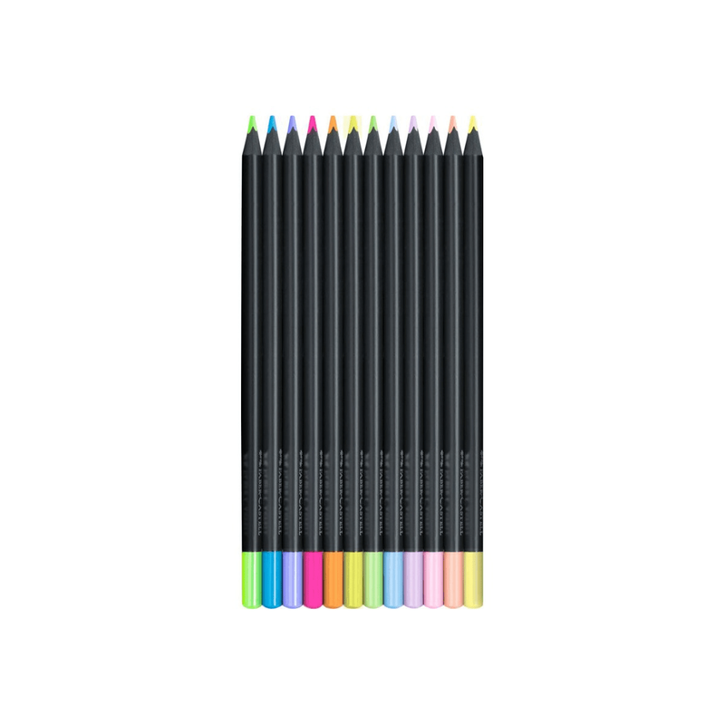 Faber-castell col. Pencils black edition neon + pastel 116410, , medium-null