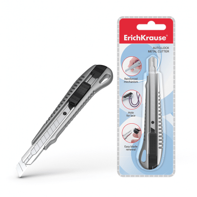 Erichkrause cutter metal auto-lock 9mm 19157, , medium
