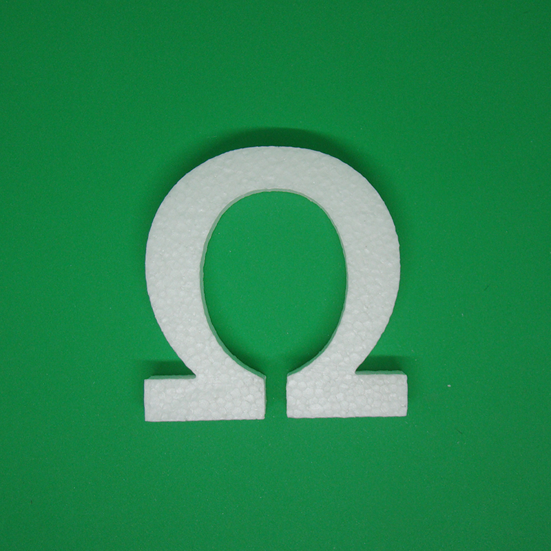 Polystyrene letter 10cm - Ω, , medium-null