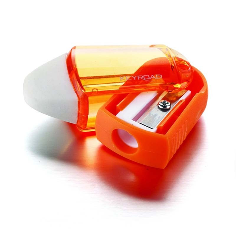 Pencil sharpener 1hole colored with eraser twist, , medium-null