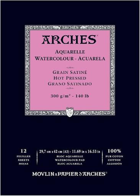 Arches watercolor paper - 12 sheets, , medium