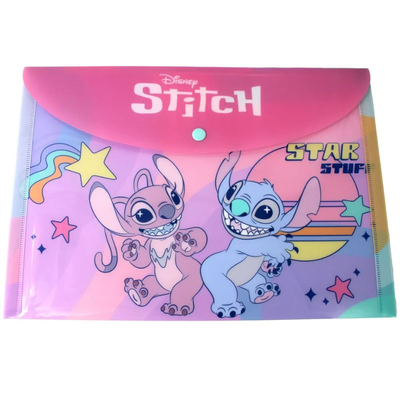 Gim stitch Gen-z folder with button for paper a4, , medium