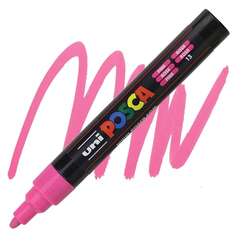 Posca paint marker medium  pink  pc-5m, , medium-null