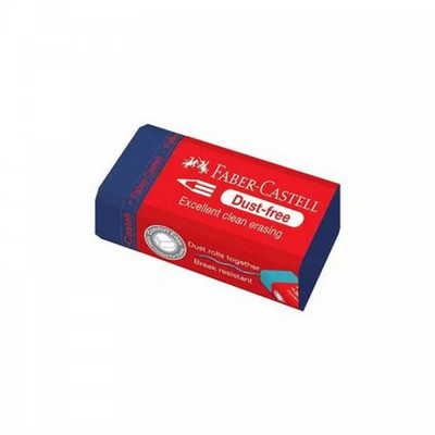 Faber castell dust-free eraser, Blue, medium