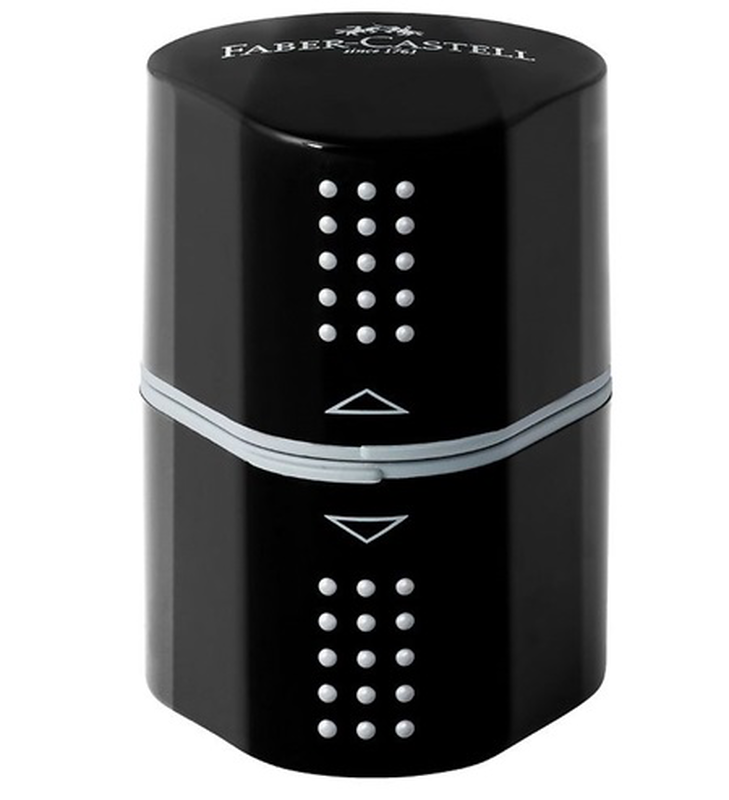 Faber castell trio sharpener black, , medium-null