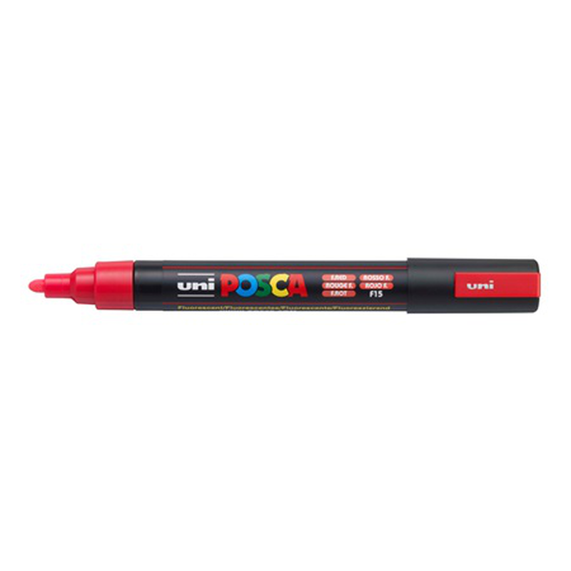 Uni posca bullet tip paint marker pc-5m 1.8-2.5mm f. Red, , medium-null