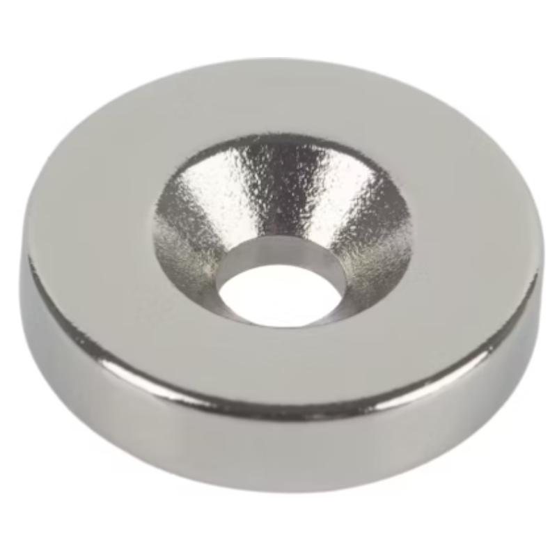 Magnet round 18mm 4pcs - silver, , medium-null