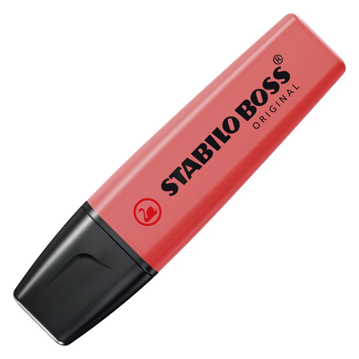 Stabilo boss highlighter - red 70/40, Red, medium