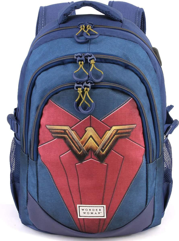 Buy Dc comics wonder woman backpack with USB port 44cm Jinius