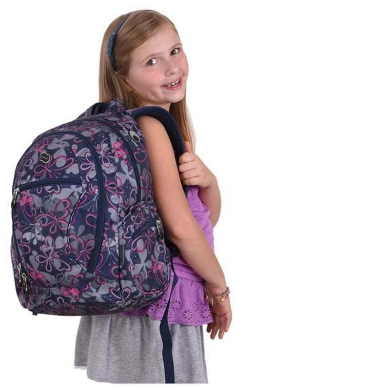 Product image: Pulse backpack dobby blue butterfly, , medium-null