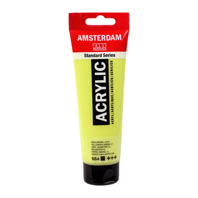 Amsterdam acrylic 120ml yellowish green lt. 664, , medium