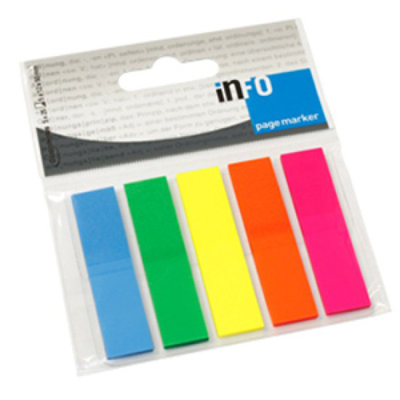 Info page marker film index 5x12x50mm 5 x25 sheets, , medium
