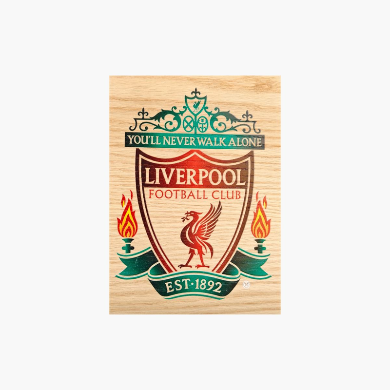 Liverpool fc wooden wall art - l wood size-null