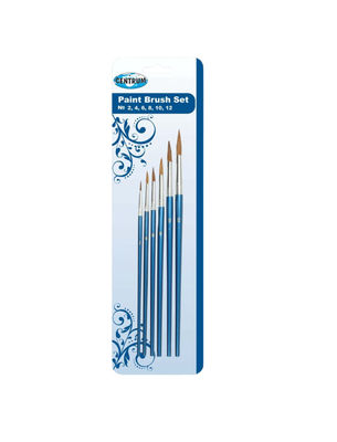 Artistic brushes set of 6pcs nr. 2,4,6,8,10,12(round shape,sheep hair), , medium