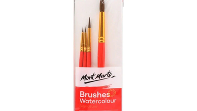 Mont marte gallery series paint brush set - watercolour 4pc, , medium