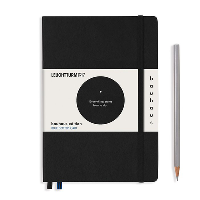 L edition bauhaus a5 med blue dotted black 251p