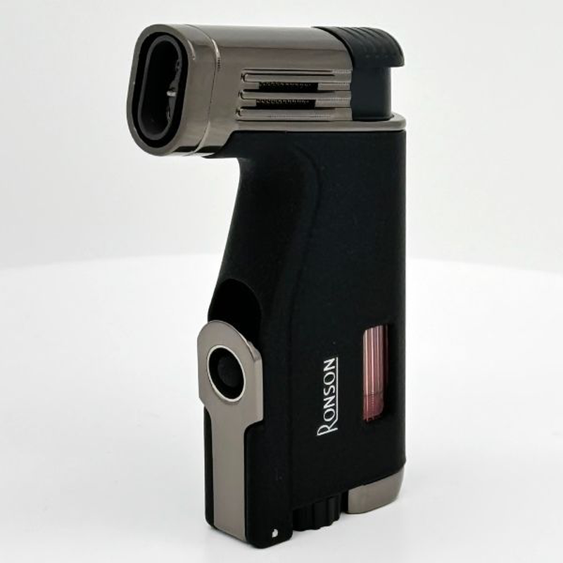 Ronson breeze crackle black cigar lighter, , medium image number null