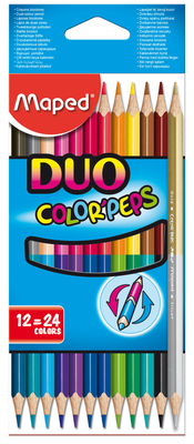 Maped color peps duo colors x12 =24 colors, , medium