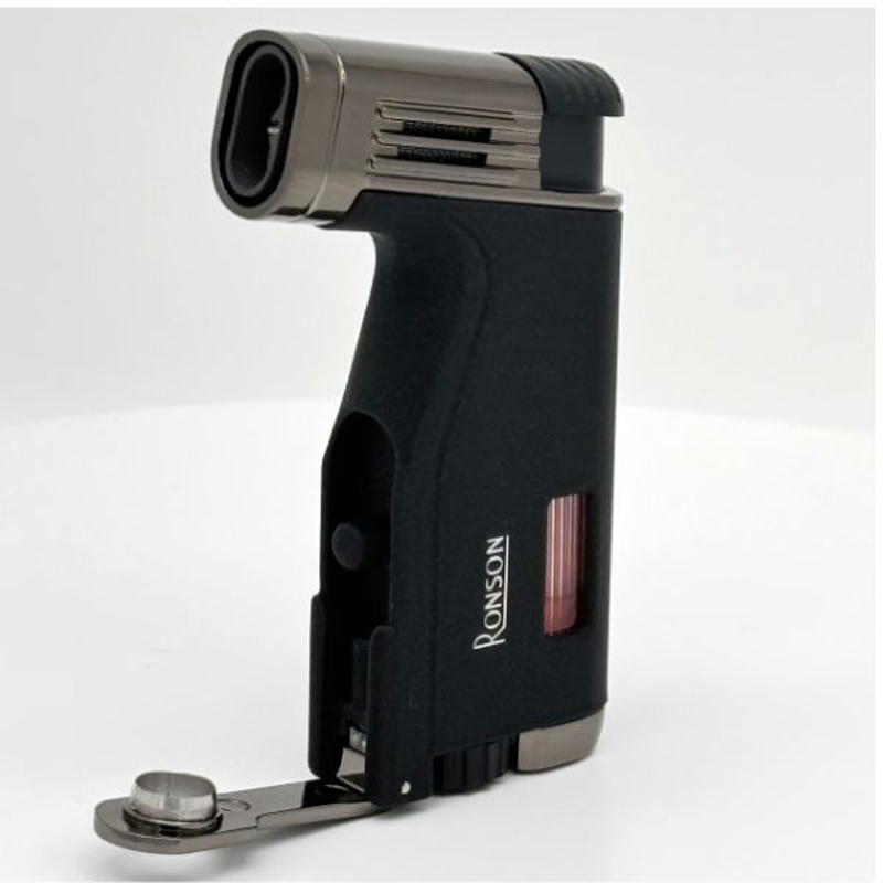 Ronson breeze crackle black cigar lighter, , medium image number null