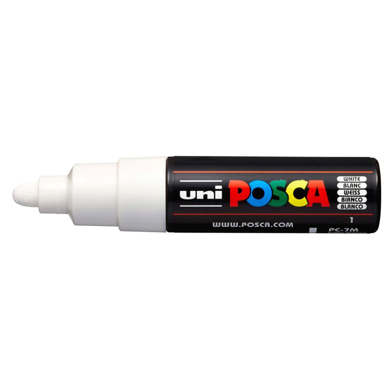 Posca paint marker white pc-7m-white, , medium-null