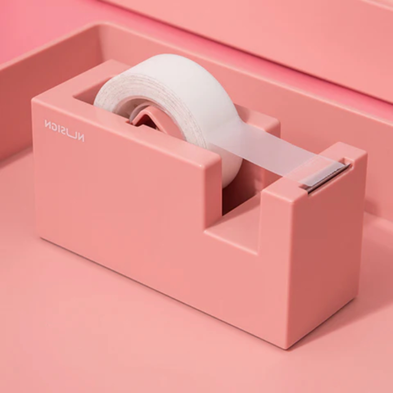 Product image: Deli tape dispenser 111x43x58m - light red, , medium-null