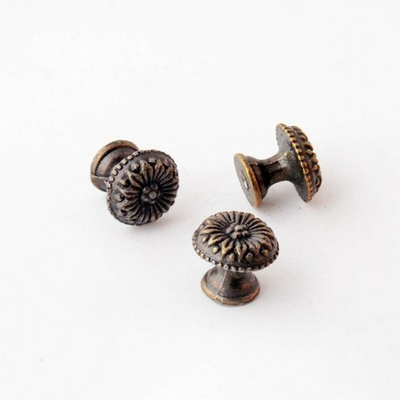 Metallic round handle 17x15mm 1piece, , medium