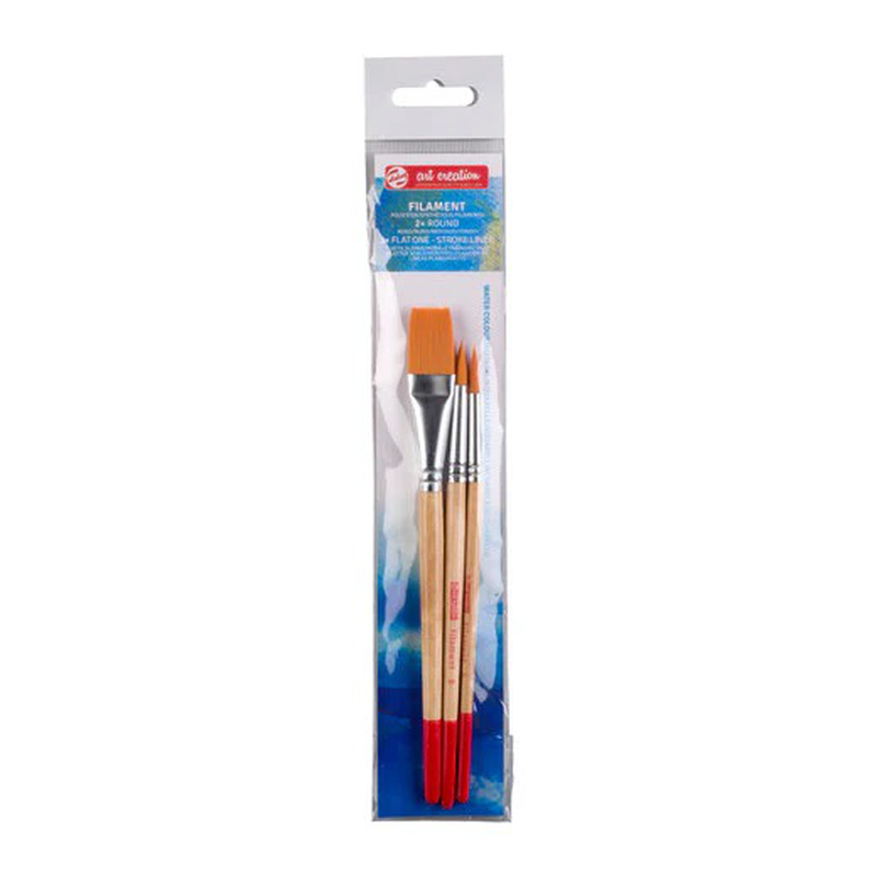 Product image: Art creation water colour brushes set 2 x round 1 x flat, , medium-null