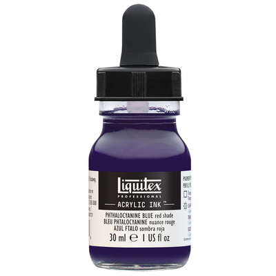 Lqx acrylic ink 30ml, Phthalocyanine blue rs, medium