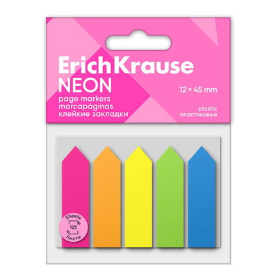 Erichkrause index arrows 'neon' 12x44 mm (125 sheets/5 colors) 61555, , medium