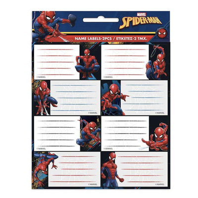 Gim labels 2 pieces - spiderman, , medium