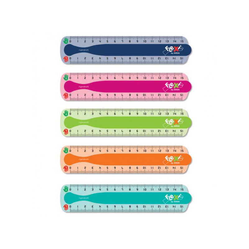 Arda flexible ruler flexi left &amp; right 15cm, , medium-null