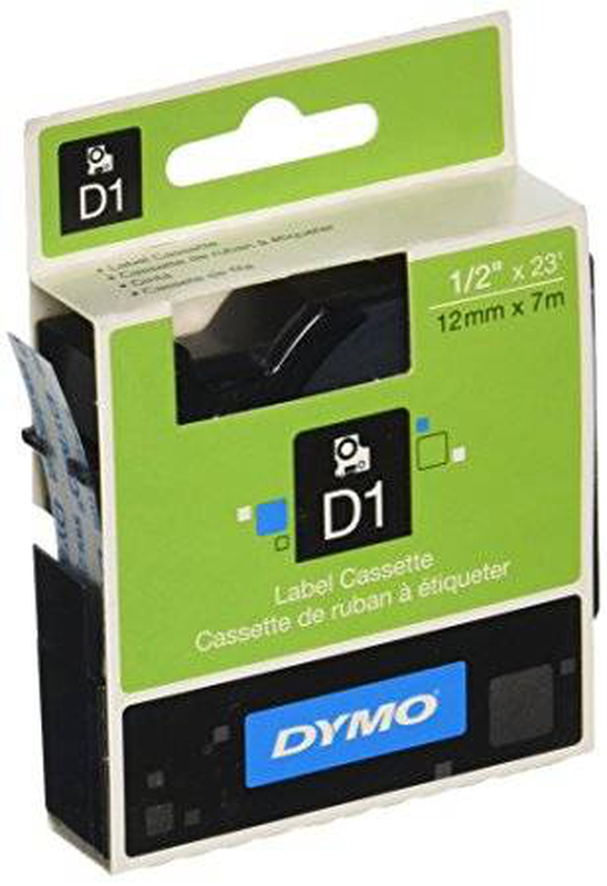Dymo tape 12mm blk/clear 45010, , medium-null