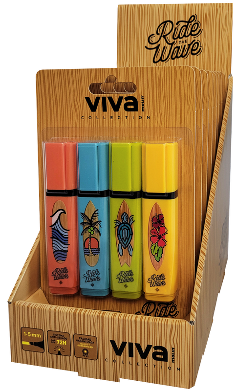4 highlighter molin ride the wave rtf240-04w-e, , medium image number null