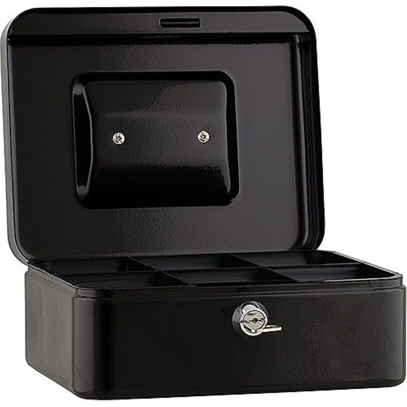 Product image: Sax cash box with key lock 20x16x9cm black, , medium-null