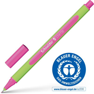 Pen fineliner line-up 04 neon-pink, , medium