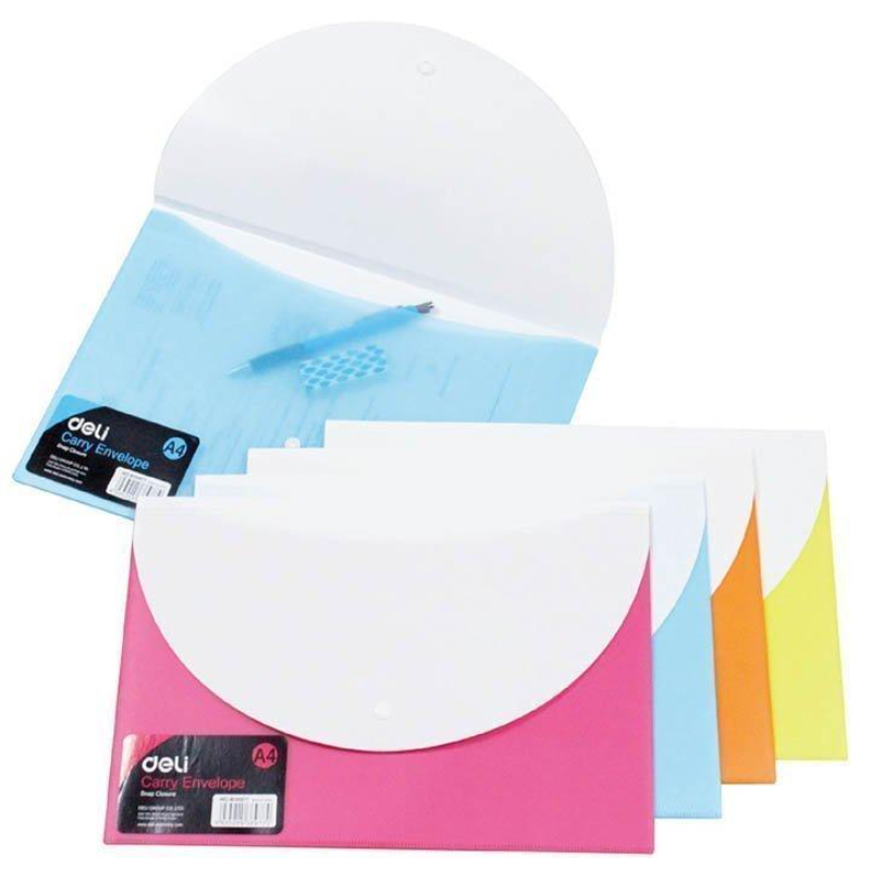 Product image: Deli rio 2p file bag snap - assorted colors, , medium-null