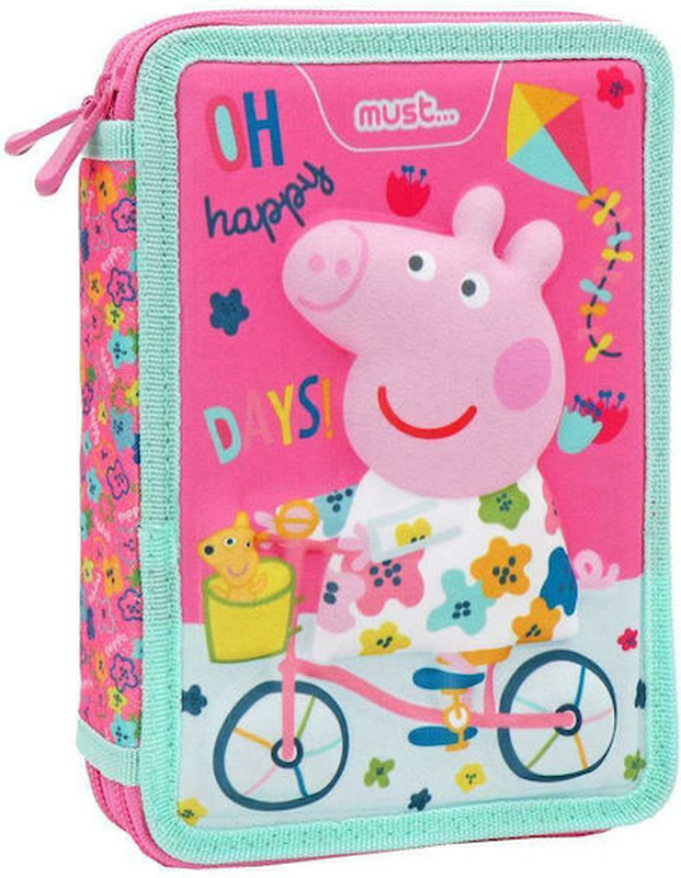 Product image: Must double pencil case 15x5x21cm peppa pig, , medium-null