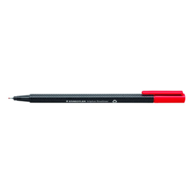 Staedtler triplus fineliner red