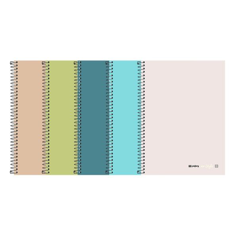 A5 hard cover spiral assorted pastel colors, , medium-null