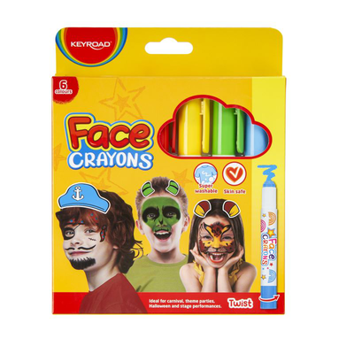 Face paint crayons 6pcs, , medium