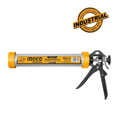 Ingco πιστόλι σιλικόνης κλειστού τύπου 310ml με ανθεκτική αλουμινένια κατασκευή hcg0112, , medium