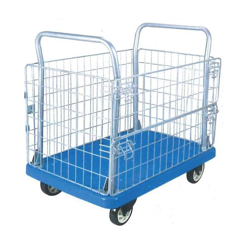 Platform trolley with enclosed fence 300kg, , medium-null