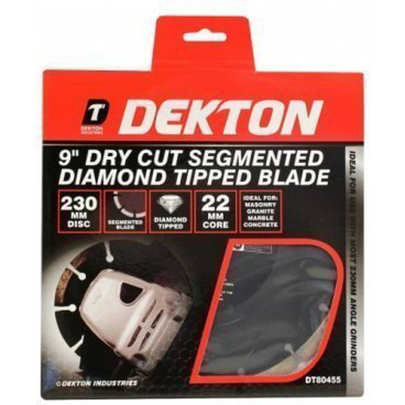 Dry cut segmented diamond tipped blade 9&Prime;, , medium-null