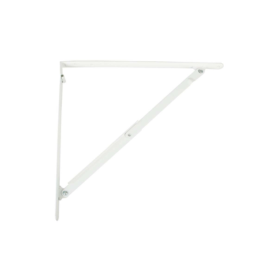 Folding shelf corner mod. 3 200mm (8 '') metal white, , medium