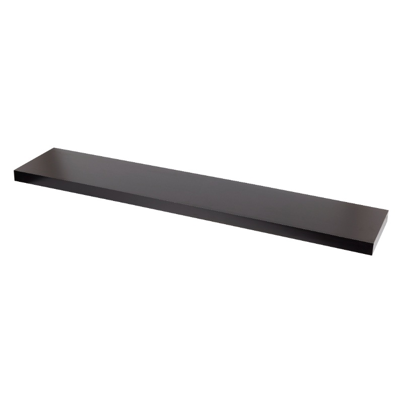 Goodhome cusko thick shelf 118cm - black matte, , medium-null