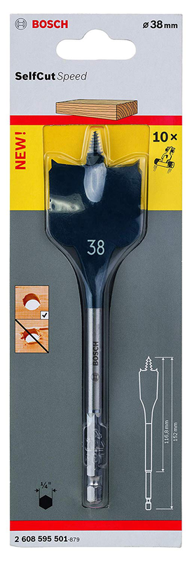 Bosch self cut speed wood drill 38 x 152 mm, , medium-null