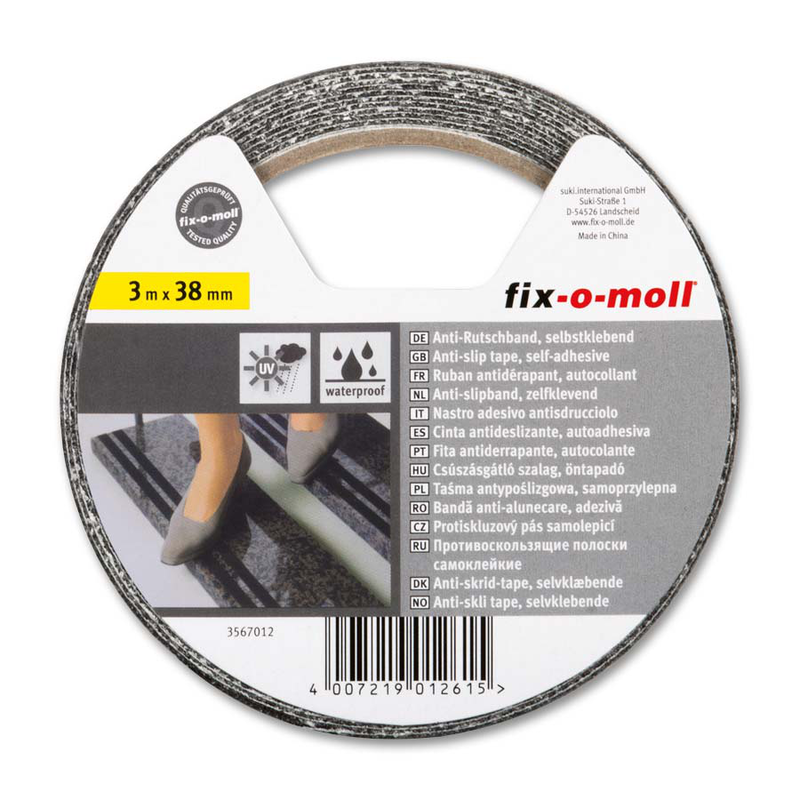 Fix-o-moll αντιολισθητικη ταινια μαυρη 3mx38mm, , medium-null